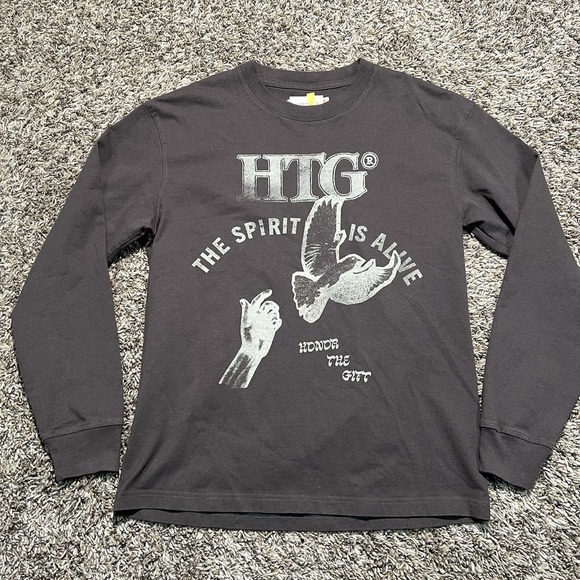 Honor The Gift Is Alive Men Size Small Long Sleeve shirt Brown Russell Westbrook - Picture 1 of 9